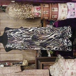 MSK Women Sparkly Abstract Dress 2X